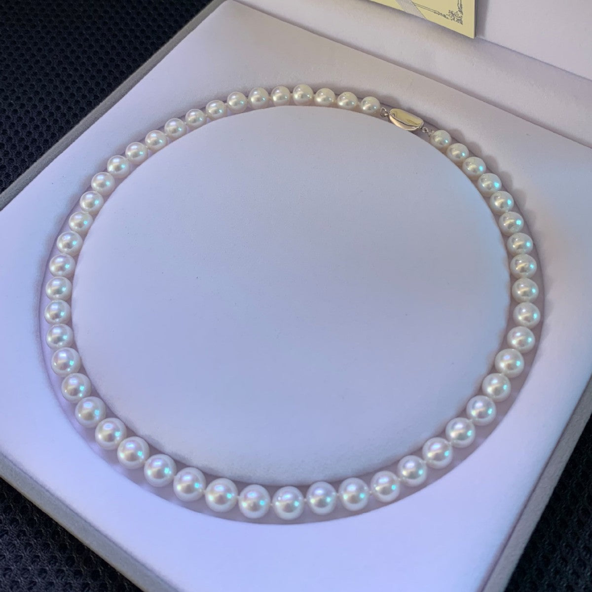 Freshwater pearl necklace, high-quality round natural nuclear free mother chain, 6-10mm finished product