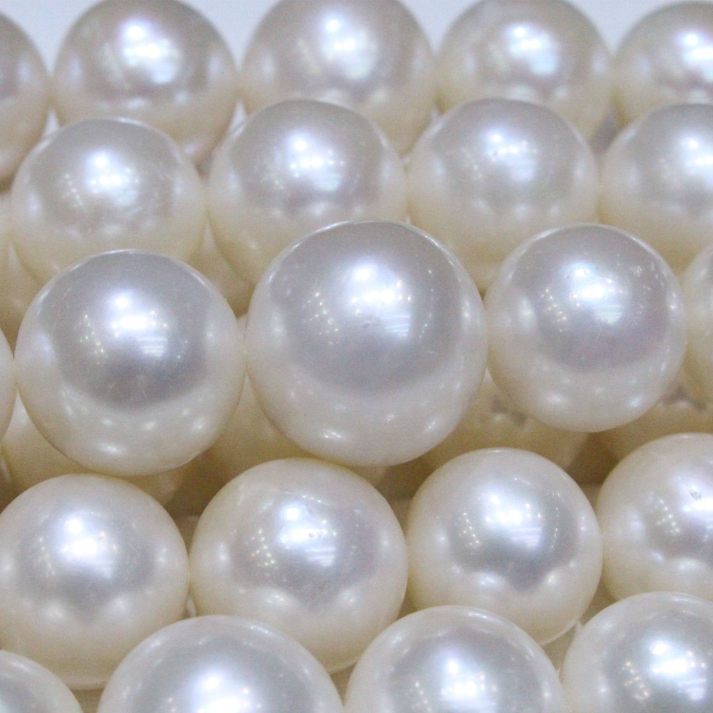 Freshwater pearl necklace large particles 12-13mm round strong light luxury high-end chain versatile necklace accessory for women