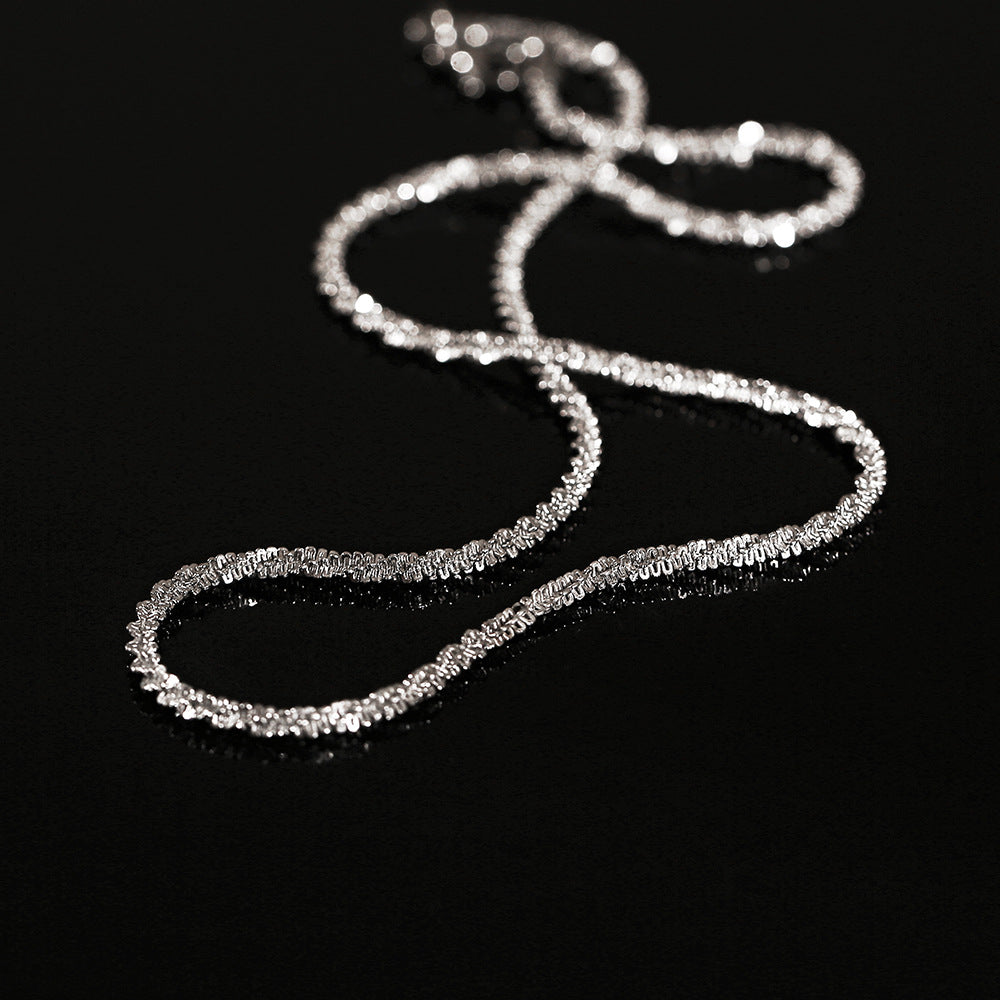 Glittering Titanium Chain with Stars