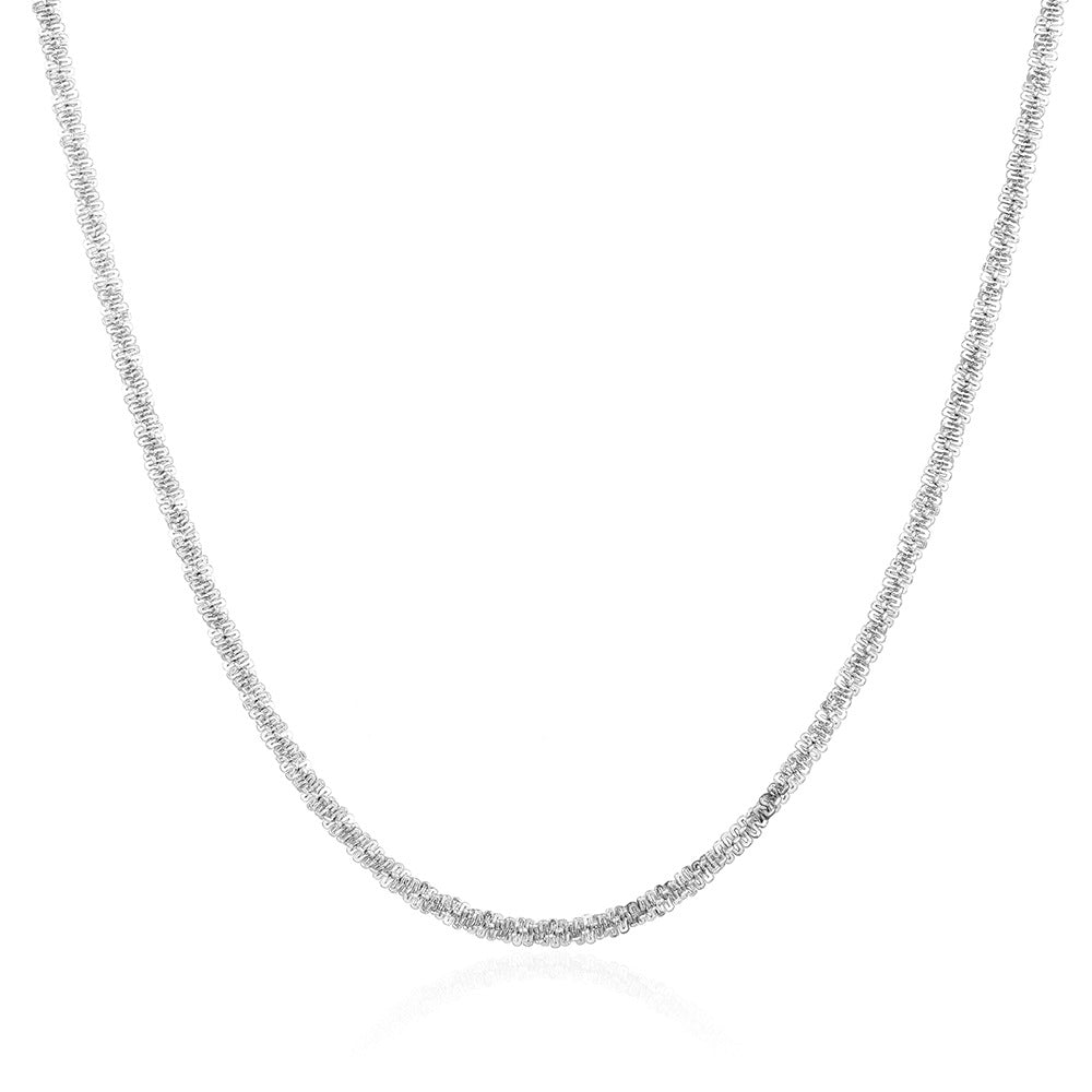Glittering Titanium Chain with Stars